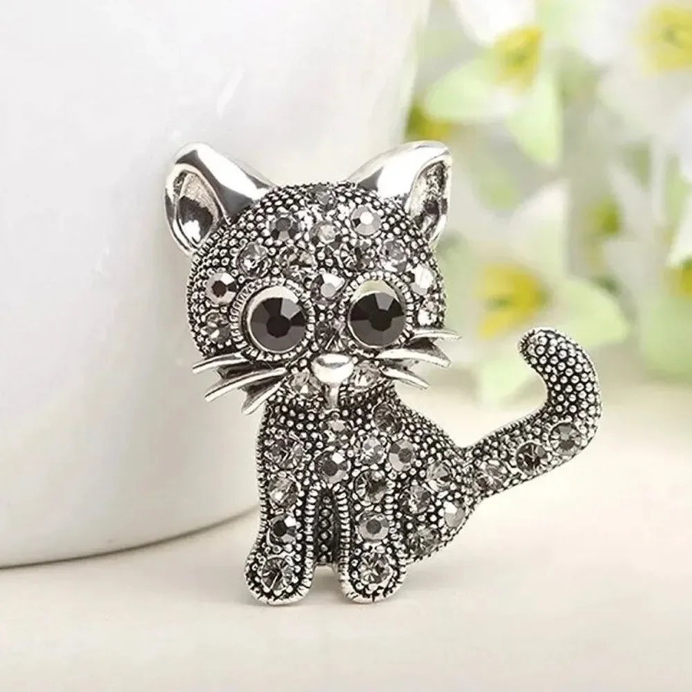 Cute Kitty Brooch Pin